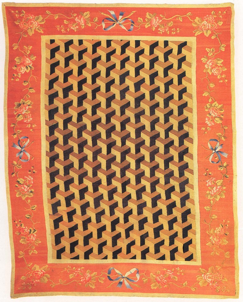 19th Century FRENCH, Charles X Aubusson Carpet, ca. 1825
Wool, 91 x 116 7/8 in. (231 x 297 cm)
FRE-005
30,000