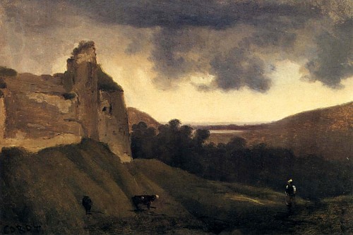 Jean Baptiste Camille Corot Argues-Ruines du Chateau